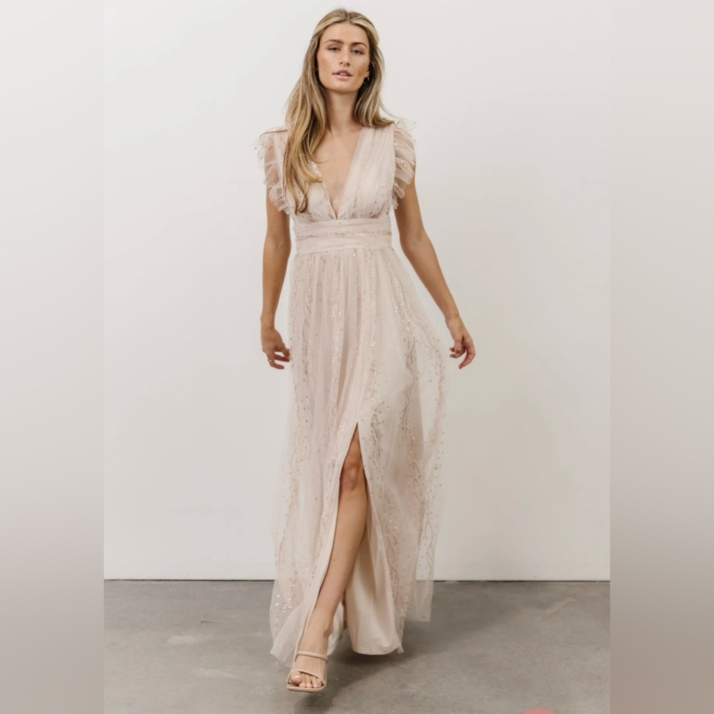 Nude Blush Baltic Born Maxi Dress